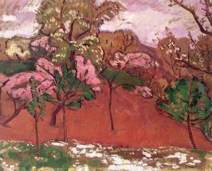 Springtime Landscape c. 1910 by Bela Ivanyi Grunwald