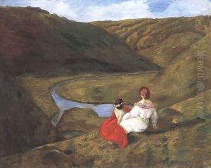 In the Valley c. 1900 by Bela Ivanyi Grunwald