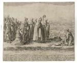 Le Miracle De Saint Mansuy by Jacques Callot