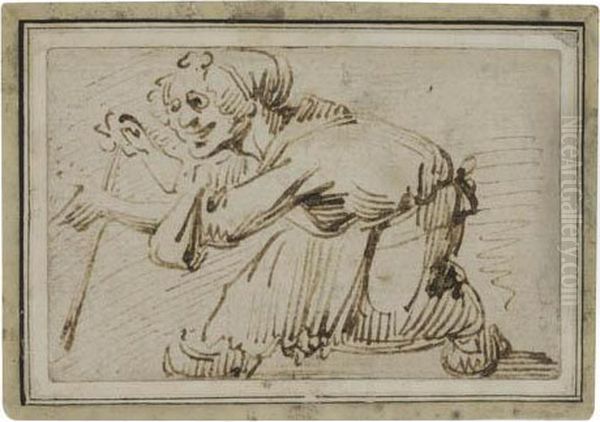 Study Of A Peasant Woman - view 1