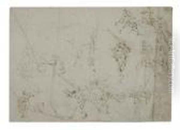 Sheet Of Studies With Soldiers And Military Scenes - view 1