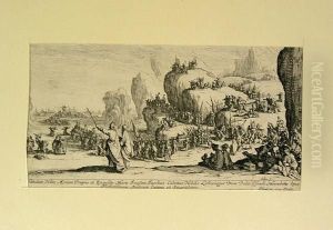 Le Passage De La Mer Rouge by Jacques Callot