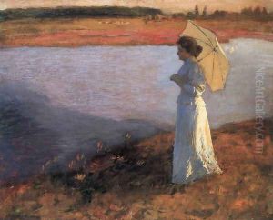 Woman by the Water 1897 by Bela Ivanyi Grunwald