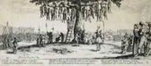 Item No. 510886 : By Or After Jacques Callot, 5 Engravings Dxt1 by Jacques Callot