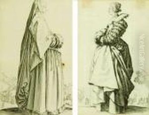 Two Figures by Jacques Callot