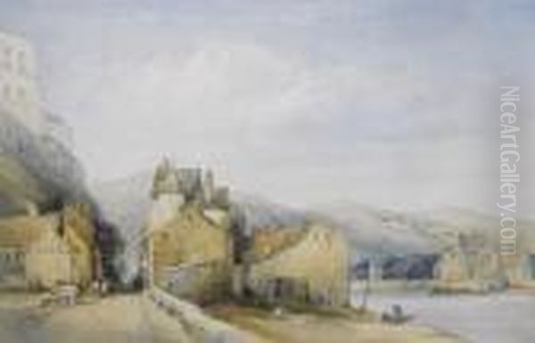 A River Scene, Probably The Rhine, Germany - view 1