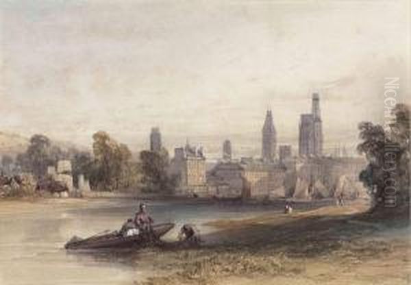 Cleaning The Nets, Rouen, France - view 1