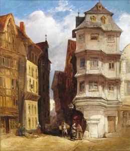 Street Scene, Possibly Northern France