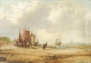 Beached Boats Atlow Tide