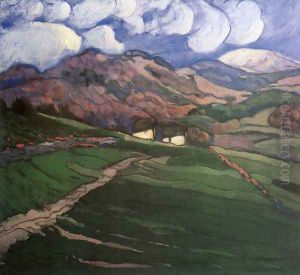 View of Nagybanya with Gutin 1900