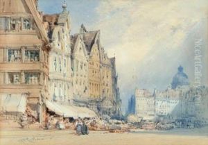 Market Day At Malines