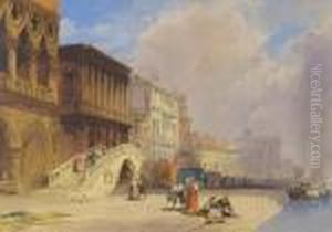 The Riva Degli Schiavoni By The Ponte Della Paglia thumbnail