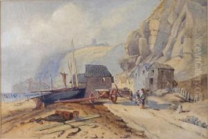 Fishermens Huts And Figures - Hastings