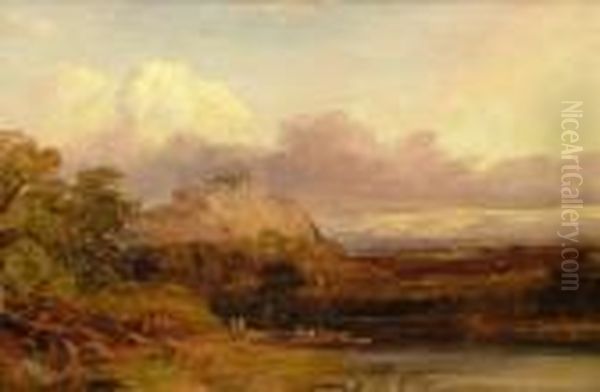 River Landscape With A Distant Castle - view 1