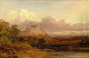 River Landscape With A Distant Castle