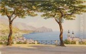 A Bay In Northern Italy by William Callow