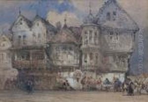 Hotel Of The Golden Chain, Langen - Schwalbach by William Callow