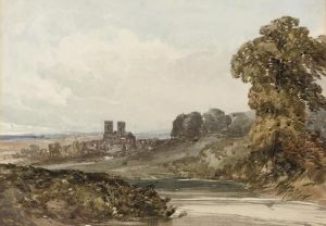 An Extensive Landscape With A Cathedral An Extensive Landscape With A Cathedral