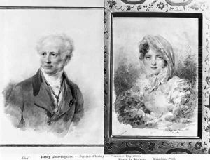 Self portrait and portrait of Princess Bagration by Jean-Baptiste Isabey