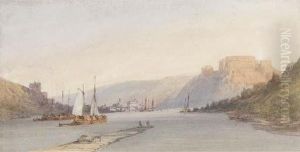 Ehrenbreitstein On The Rhine by William Callow