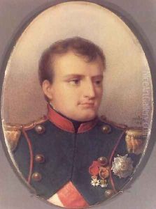 Napoleon I in the uniform of the chasseurs a cheval by Jean-Baptiste Isabey