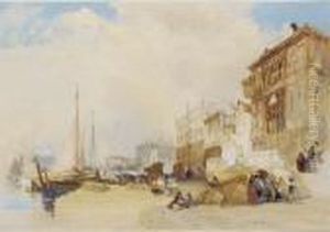 The Riva Degli Schiavoni,
Looking Towards The Danieli Hotel, Thedoge's Palace And The Libraria,
Venice The Riva Degli Schiavoni,
Looking Towards The Danieli Hotel, Thedoge's Palace And The Libraria,
Venice