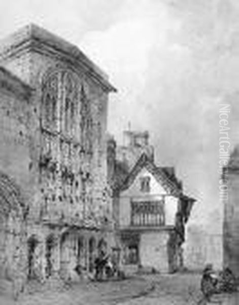 Street Scene With Church - view 1