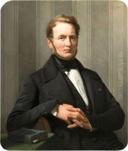 Portrait D'homme by Adolphe Felix Cals