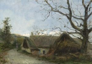 Le Vieux Noyer, Entree Des Elluats A Orrouy by Adolphe Felix Cals