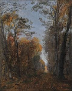 Paysage, Signed And Dated 1860, Oil On Canvas by Adolphe Felix Cals