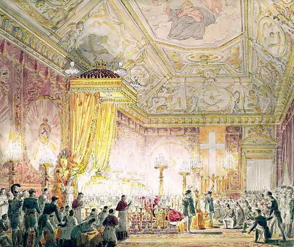 The Chapel of Rest of Louis XVIII 1755-1824 at the Tuileries - view 1