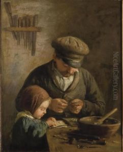 Le Raccomodeur De Porte-monnaie by Adolphe Felix Cals