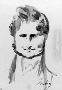 Caricature of Xavier de Meistre by Jean-Baptiste Isabey