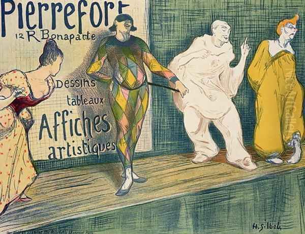 Reproduction of a poster advertising Pierrefort Artistic Posters Rue Bonaparte - view 1