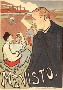 Reproduction of a poster advertising Mevisto Paris by Henri-Gabriel Ibels