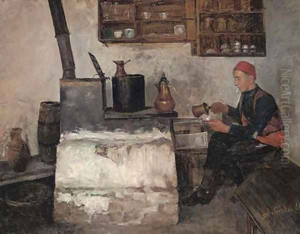 Preparing a Turkish coffee - view 1