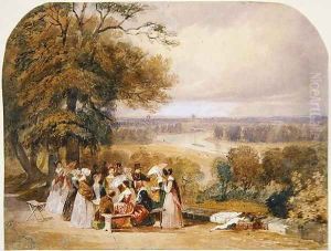 A Picnic on Richmond Hill by Joseph Murray Ince