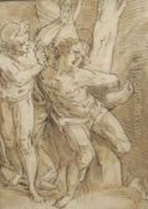 The Flaying Of Marsyas by Luca Cambiaso