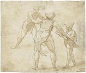 Drei Figuren by Luca Cambiaso