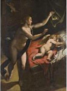 Amore E Psiche by Luca Cambiaso