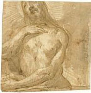 Study Of A Female Penitent Saint