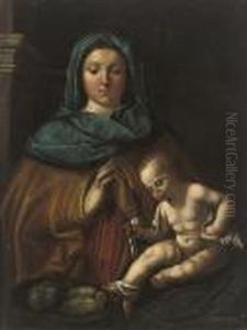 The Madonna And Child by Luca Cambiaso