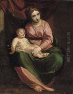 The Madonna And Child by Luca Cambiaso