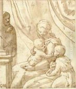 The Virgin And Child With Infant Saint John The Baptist