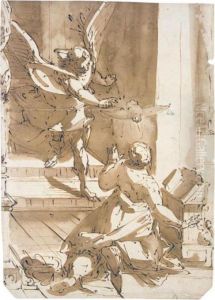 The Annunciation by Luca Cambiaso