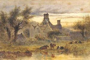 Newton, near Brecon by Joseph Murray Ince