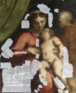 The Holy Family by Luca Cambiaso