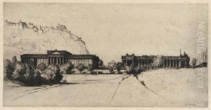 The Royal Scottish Academy Building And The National Gallery Of Scotland by David Young Cameron