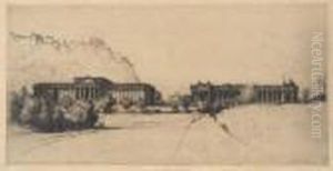 The Royal Scottish Academy And National Gallery Of Scotland by David Young Cameron