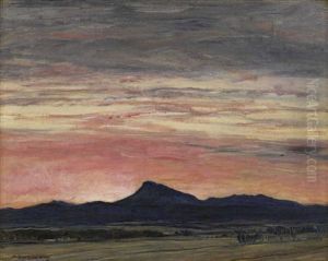 Sunset, Ben Ledi by David Young Cameron
